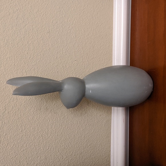 Bunny Figurine 10" Rabbit Decor Hare Spring Forest Animals Easter Gray Tall - Picture 3 of 8